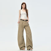Women's Bootcut Jeans Summer New Vintage Loose Drape Wide Leg Pants