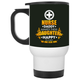 Nurse Daddy Makes Their Daughter Happy Mugs