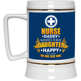 Nurse Daddy Makes Their Daughter Happy Mugs