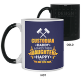 Custodian Daddy Makes Their Daughter Happy Mugs