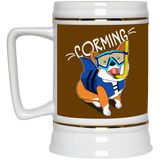Sun - Wind - Beach And Corming Pattern Corgi Mugs