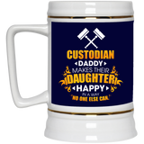 Custodian Daddy Makes Their Daughter Happy Mugs