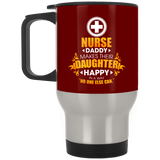 Nurse Daddy Makes Their Daughter Happy Mugs