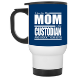 Nice Profession Black Mugs - I Have Two Titles - Mom - Custodian