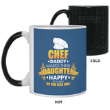 Chef Daddy Makes Their Daughter Happy Mugs