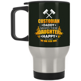 Custodian Daddy Makes Their Daughter Happy Mugs