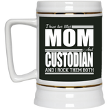Nice Profession Black Mugs - I Have Two Titles - Mom - Custodian