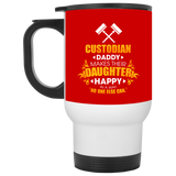 Custodian Daddy Makes Their Daughter Happy Mugs