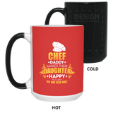Chef Daddy Makes Their Daughter Happy Mugs