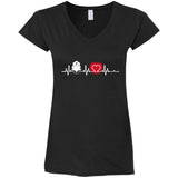 Heart Beat Red Nurse Midwives TShirt For Lover