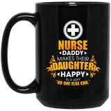 Nurse Daddy Makes Their Daughter Happy Mugs