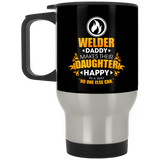 Welder Daddy Makes Their Daughter Happy Mugs
