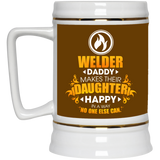 Welder Daddy Makes Their Daughter Happy Mugs