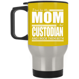 Nice Profession Black Mugs - I Have Two Titles - Mom - Custodian