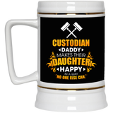 Custodian Daddy Makes Their Daughter Happy Mugs