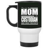 Nice Profession Black Mugs - I Have Two Titles - Mom - Custodian