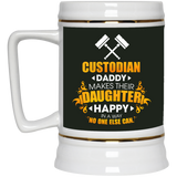 Custodian Daddy Makes Their Daughter Happy Mugs