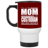 Nice Profession Black Mugs - I Have Two Titles - Mom - Custodian