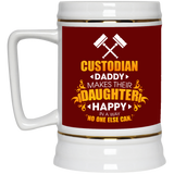 Custodian Daddy Makes Their Daughter Happy Mugs