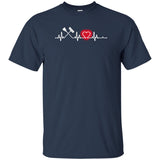 Heart Beat Red Custodian Tshirt For Lover