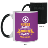 Nurse Daddy Makes Their Daughter Happy Mugs