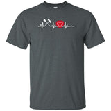 Heart Beat Red Custodian Tshirt For Lover
