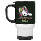 Lay On The Floor With You Husky Mugs