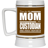 Nice Profession Black Mugs - I Have Two Titles - Mom - Custodian