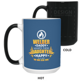Welder Daddy Makes Their Daughter Happy Mugs