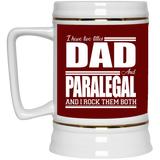 Nice Profession Black Mugs - I Have Two Titles - Dad - Paralegal