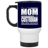 Nice Profession Black Mugs - I Have Two Titles - Mom - Custodian