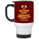 Custodian Daddy Makes Their Daughter Happy Mugs