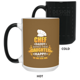 Chef Daddy Makes Their Daughter Happy Mugs