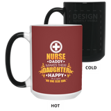 Nurse Daddy Makes Their Daughter Happy Mugs