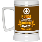 Nurse Daddy Makes Their Daughter Happy Mugs