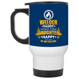 Welder Daddy Makes Their Daughter Happy Mugs