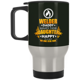 Welder Daddy Makes Their Daughter Happy Mugs
