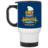 Chef Daddy Makes Their Daughter Happy Mugs