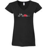 Heart Beat Red Custodian Tshirt For Lover