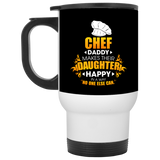 Chef Daddy Makes Their Daughter Happy Mugs
