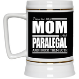 Nice Profession Black Mugs - I Have Two Titles - Mom - Paralegal