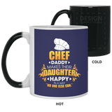 Chef Daddy Makes Their Daughter Happy Mugs