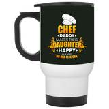 Chef Daddy Makes Their Daughter Happy Mugs