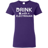 Drink With A Electrician Cheer Tee Shirt