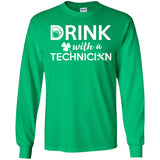Drink With A Technician Cheer Tee Shirt