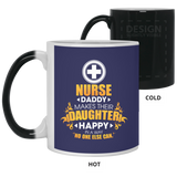 Nurse Daddy Makes Their Daughter Happy Mugs
