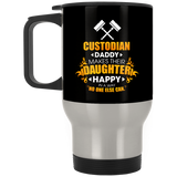 Custodian Daddy Makes Their Daughter Happy Mugs
