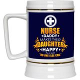 Nurse Daddy Makes Their Daughter Happy Mugs