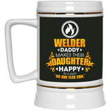 Welder Daddy Makes Their Daughter Happy Mugs