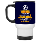 Welder Daddy Makes Their Daughter Happy Mugs